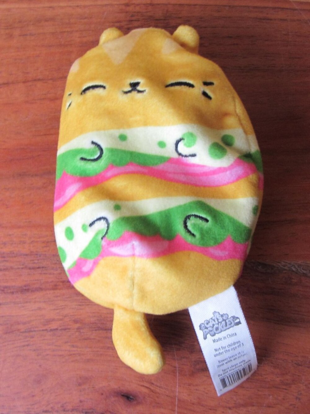 plush Cats Vs Pickles "dagwood" sandwich #191 (W6664)